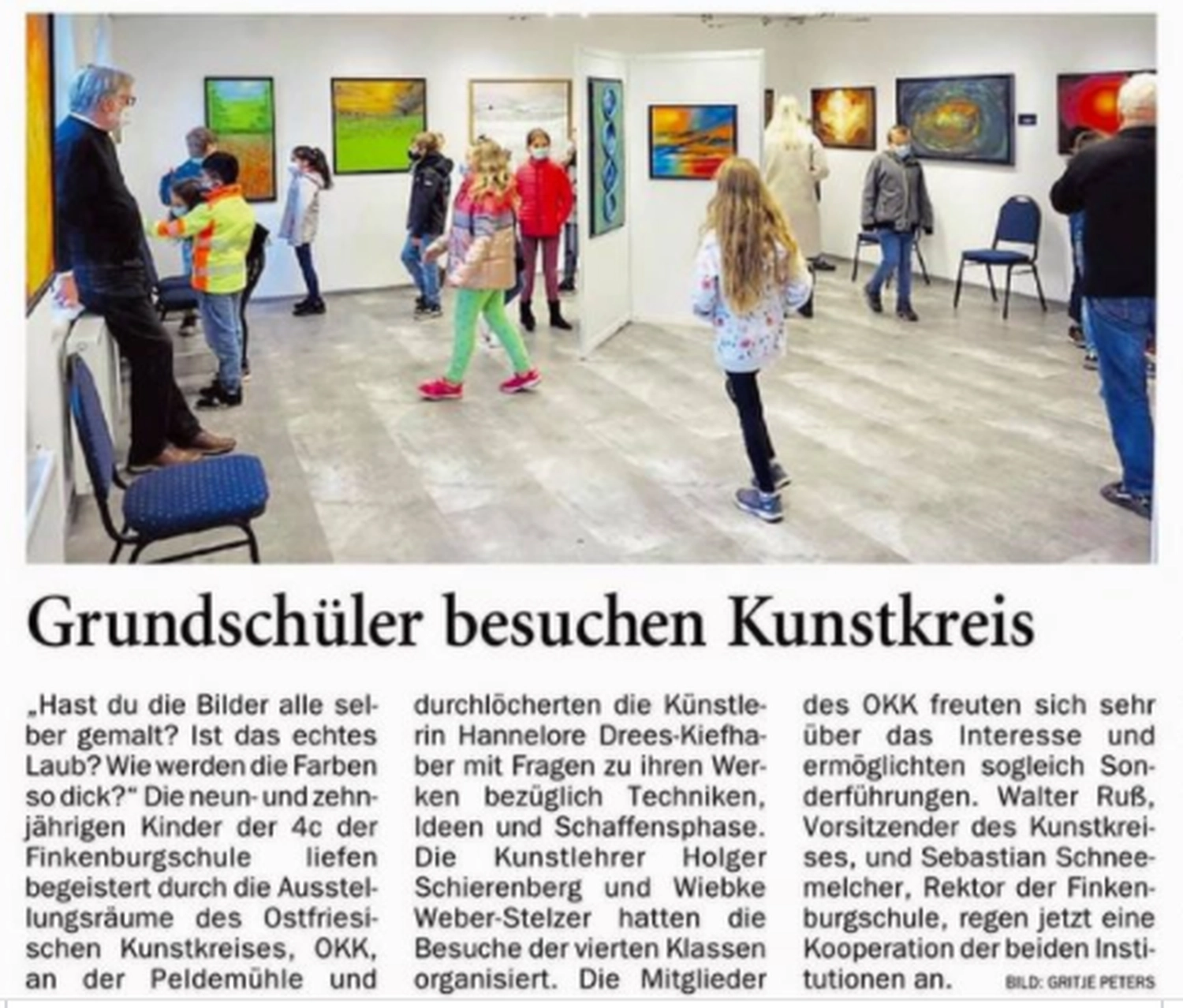 Hannelore Drees-Kiefhaber - Acrylmalerei von der Nordseeküste -Nachrichtenartikel