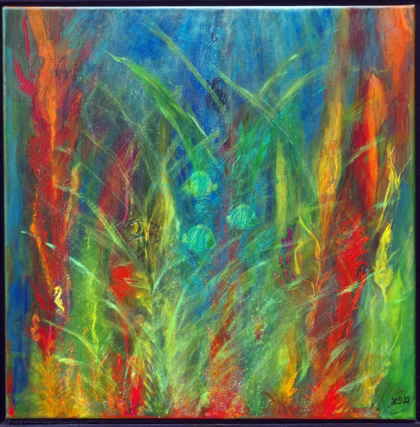 Hannelore Drees-Kiefhaber - Acrylmalerei von der Nordseeküste -Malerei von Natur und Naturereignissen