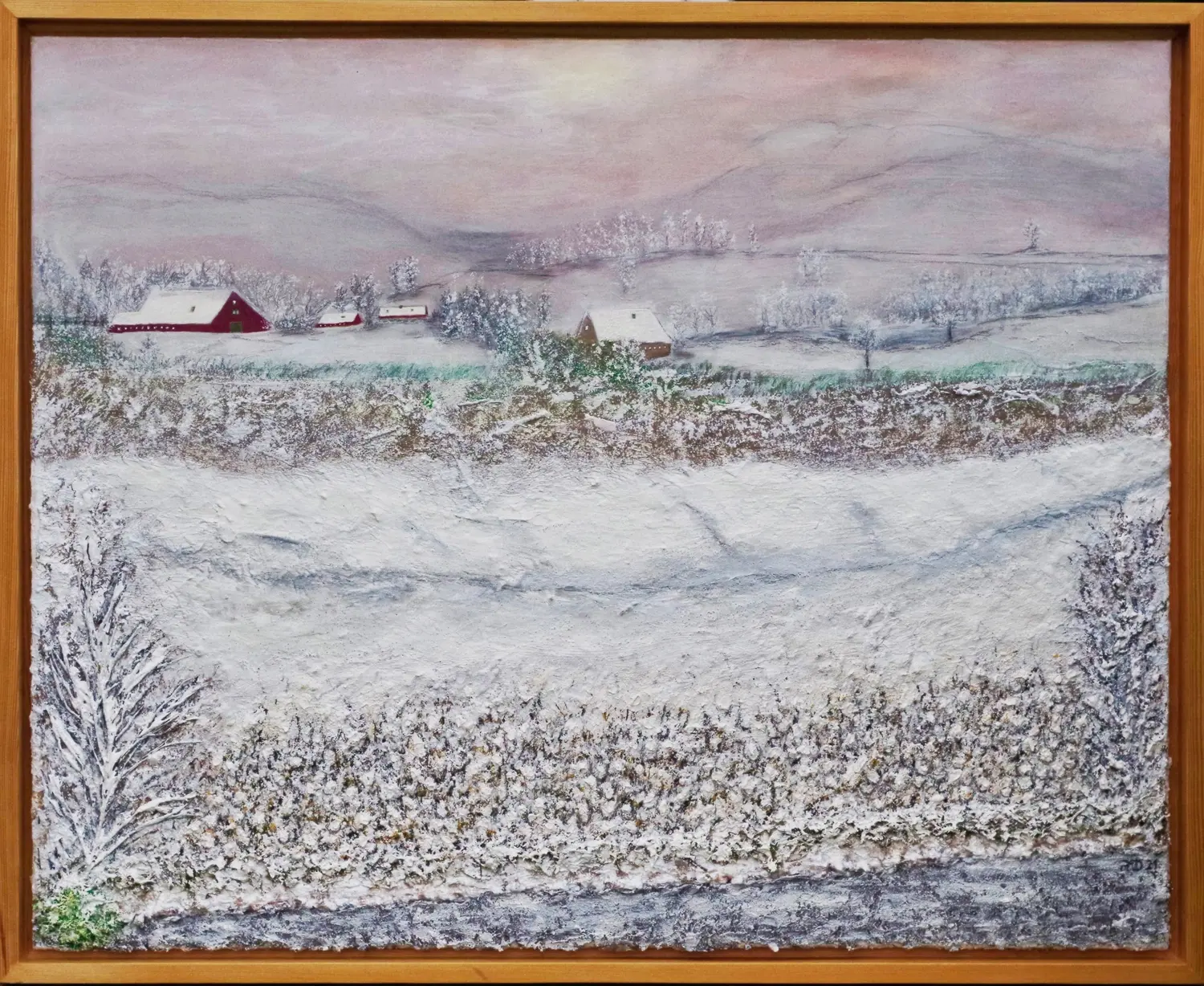 Hannelore Drees-Kiefhaber - Acrylmalerei von der Nordseeküste -Wintergemälde